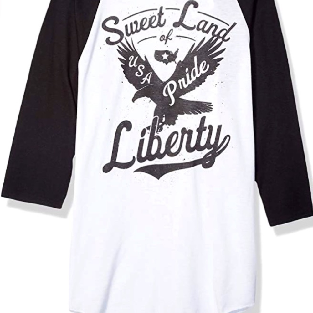 Soffe Men's Patriotic American Baseball Tee